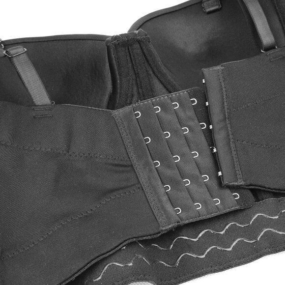 Women Black Floral Bustier Crop Top Sexy White Corset Top by Ellacci - Picture 5 of 8